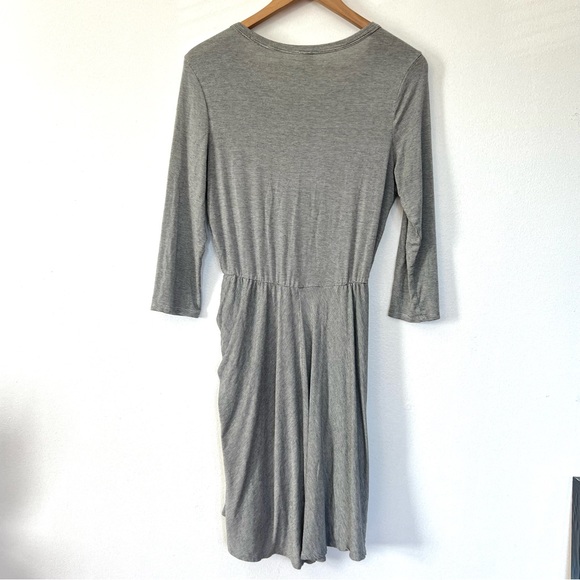 Anthropologie Amadi Soft Comfortable Rayon Jersey Knit Striped Dress Sz L - Picture 10 of 10